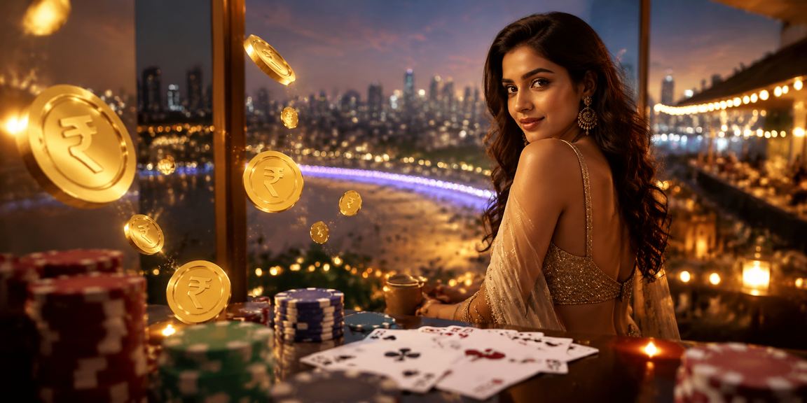 Indian player enjoying Teen Patti casino game on mobile