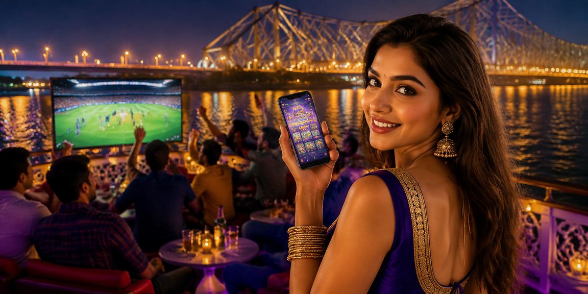 Excited cricket fans placing live bets in Kolkata